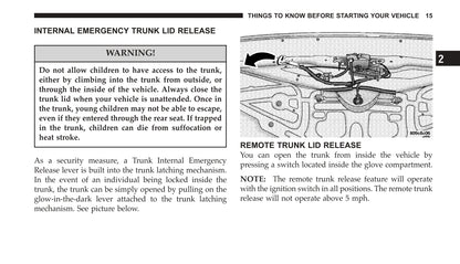 2004 Dodge Neon SRT-4 Owner's Manual | English