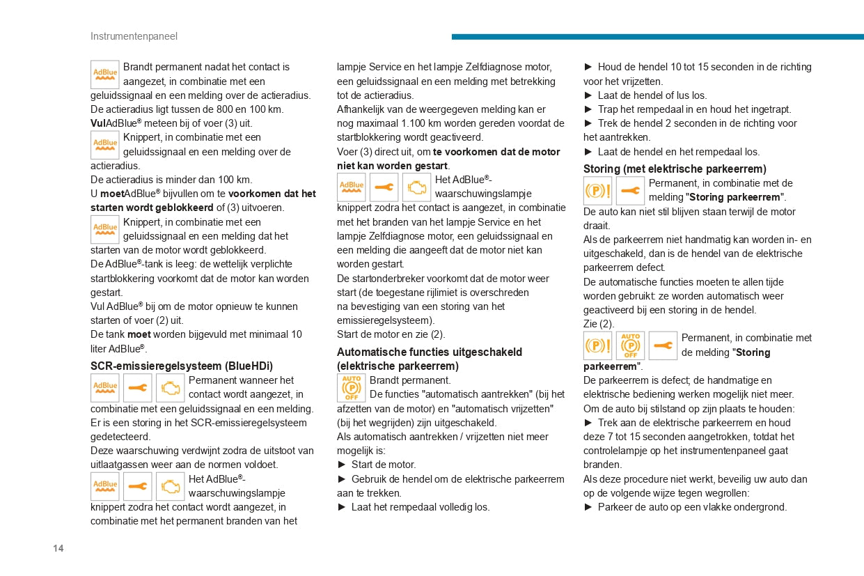 2022-2023 Peugeot 3008/5008/3008 Hybrid/3008 HYbrid4 Owner's Manual | Dutch