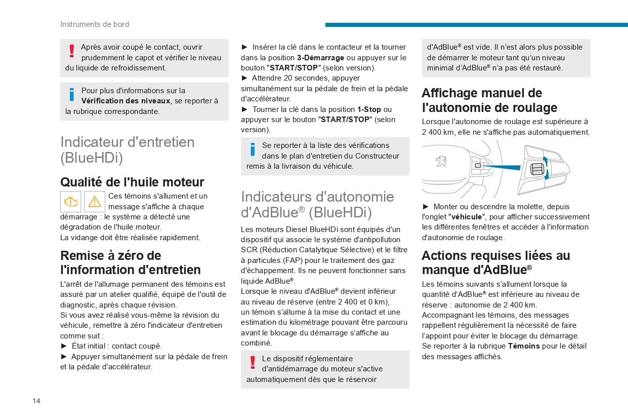 2022-2024 Peugeot Landtrek Owner's Manual | French