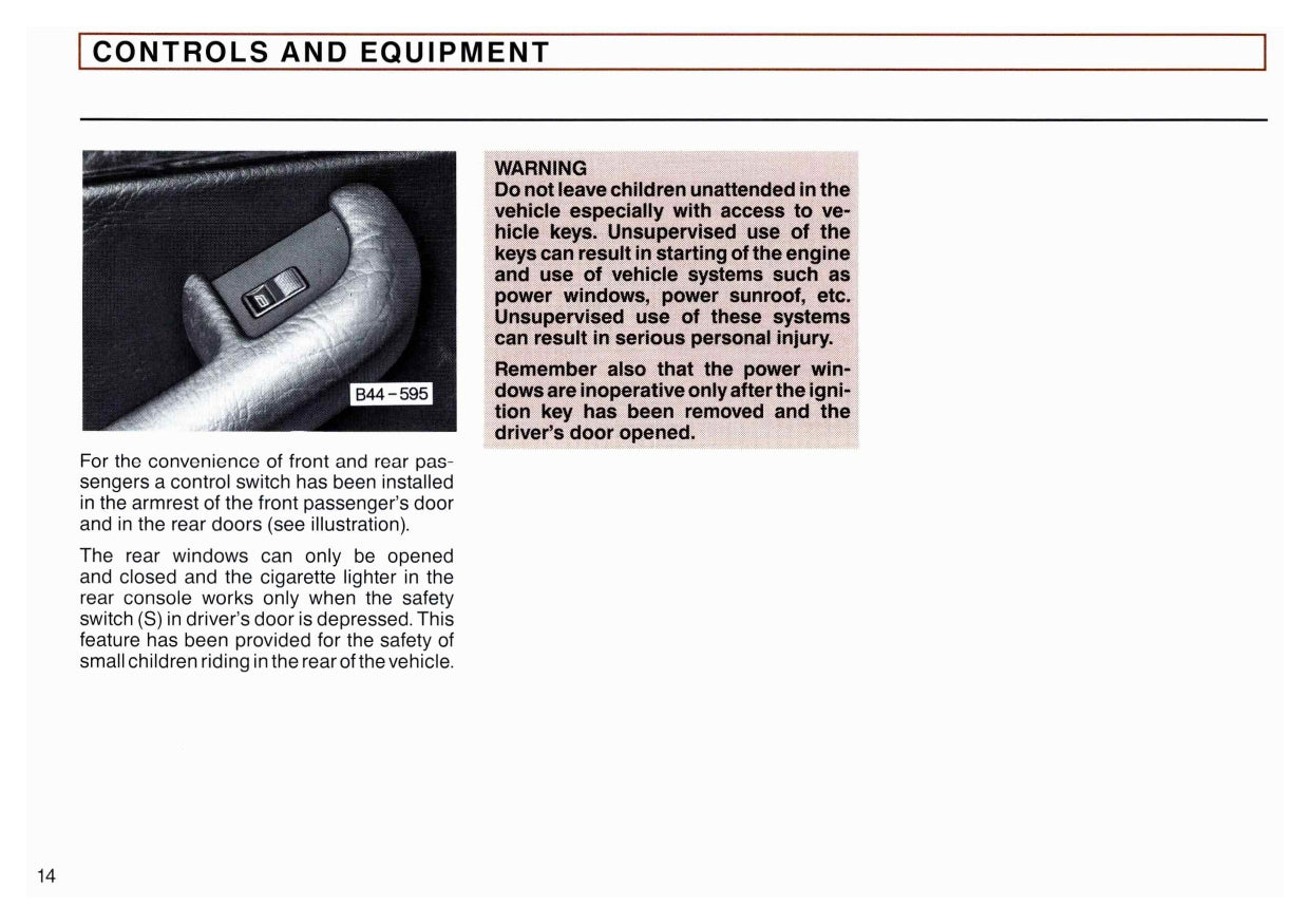 1990 Audi Quattro V8 Owner's Manual | English