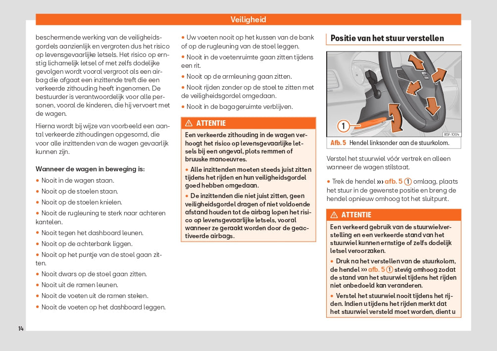 2020 Seat Ateca Owner's Manual | Dutch