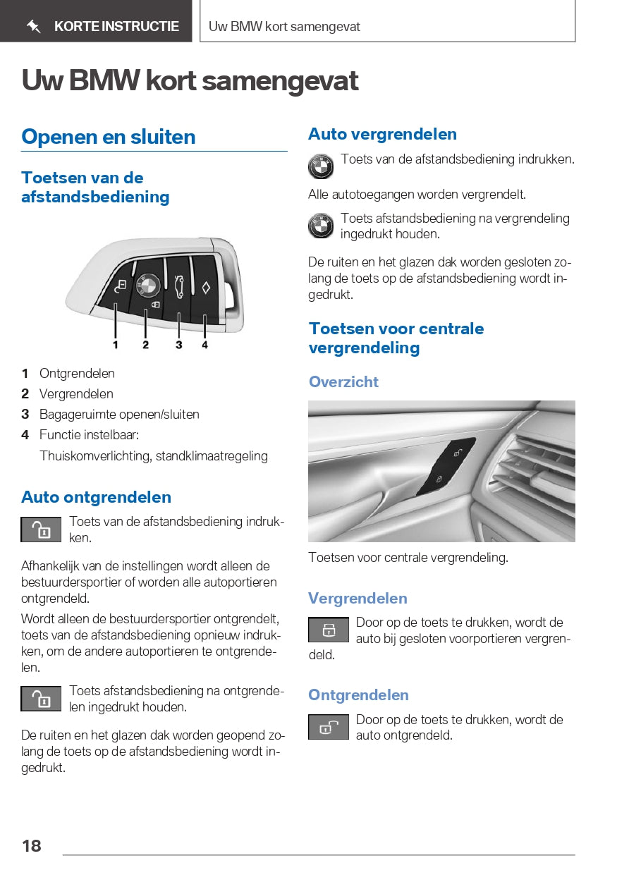 2019 BMW 5 Series/5 Series PHEV Owner's Manual | Dutch