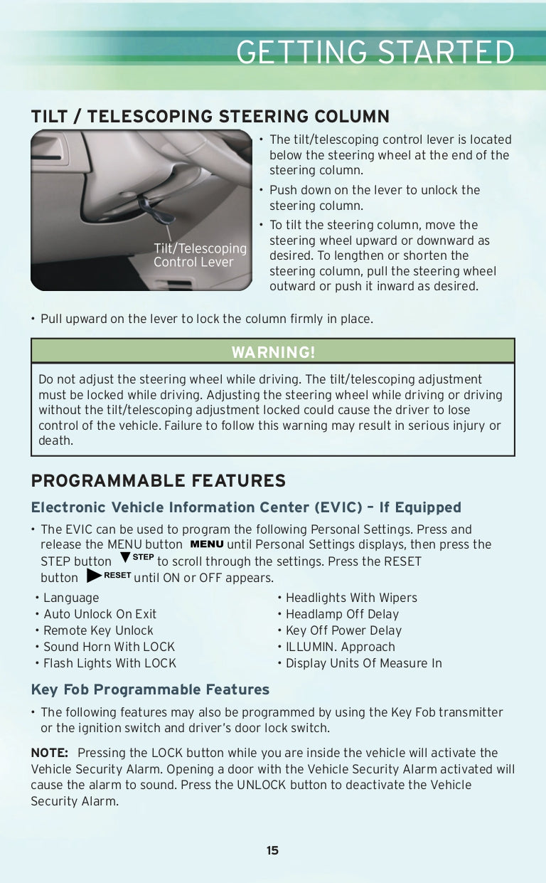 2010 Chrysler Sebring Convertible Manuel du propriétaire | Anglais