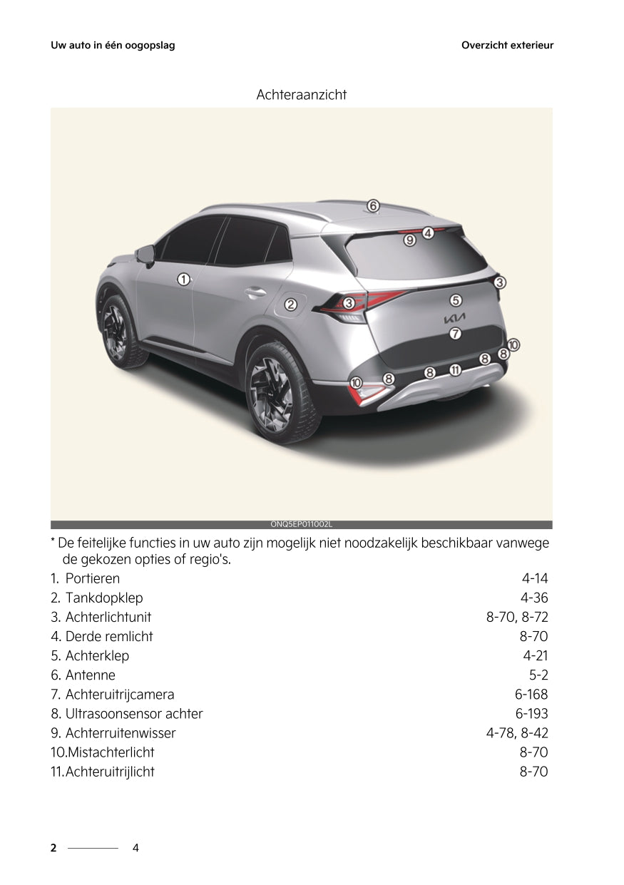 2022-2023 Kia Sportage Manuel du propriétaire | Néerlandais