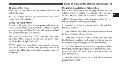 2004 Dodge Neon SRT-4 Owner's Manual | English