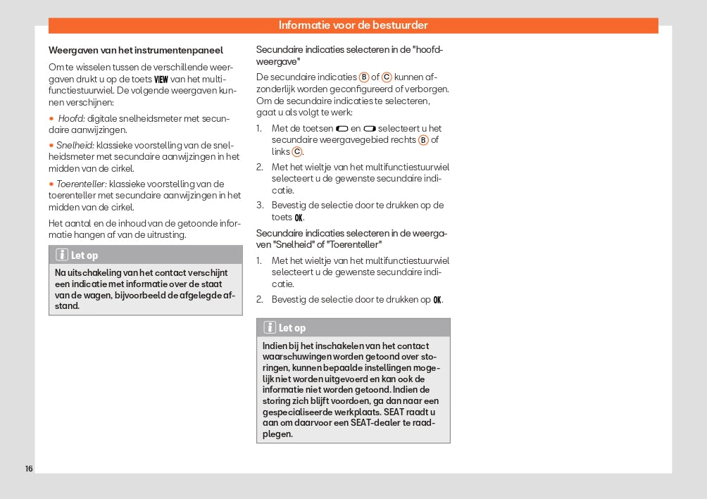 2022-2023 Seat Tarraco Owner's Manual | Dutch