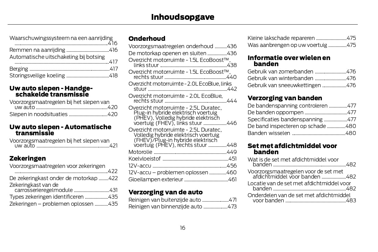 2022-2024 Ford Kuga Vignale Manuel du propriétaire | Néerlandais