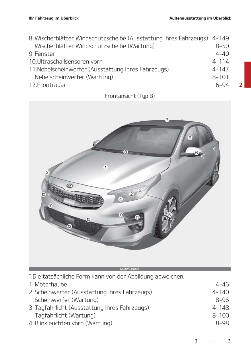 2021-2023 Kia Ceed Manuel du propriétaire | Allemand