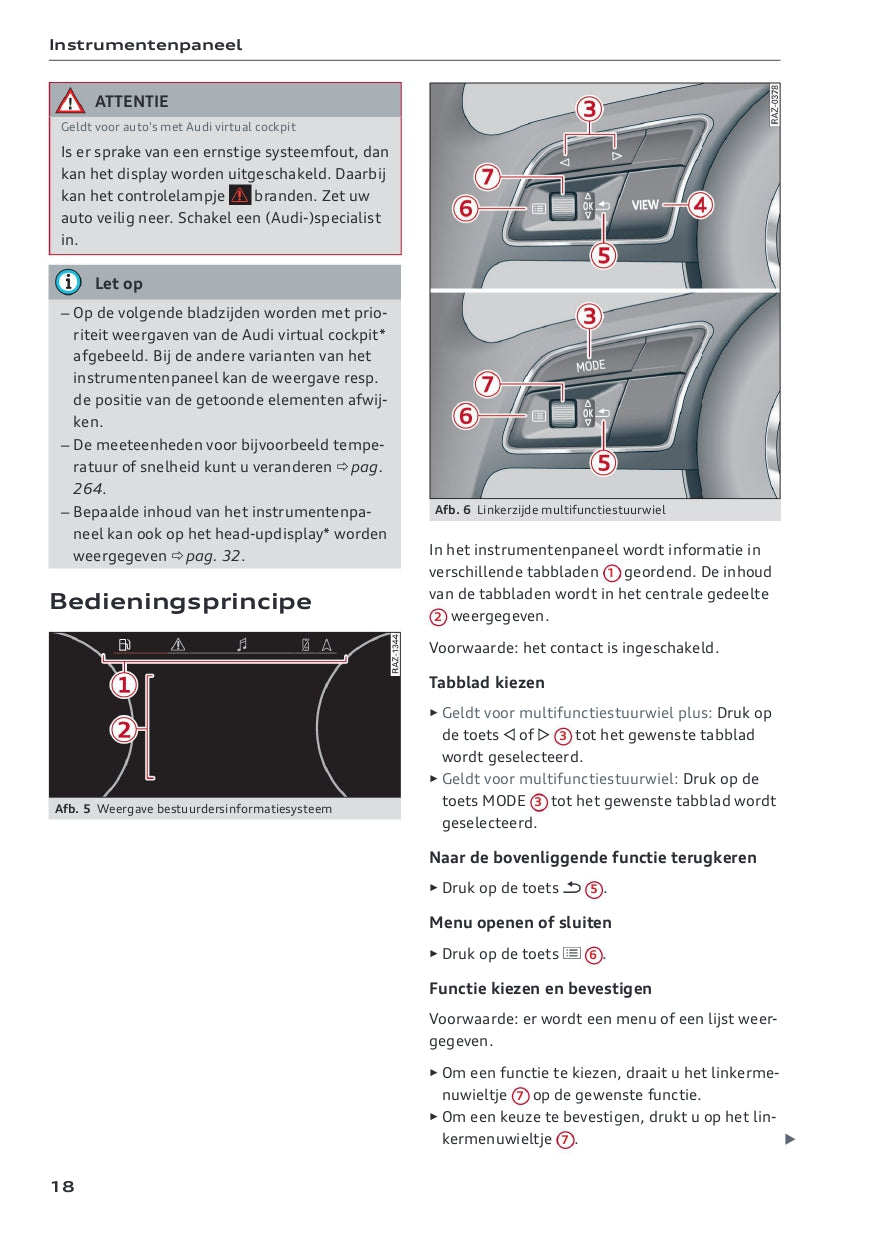 2022-2023 Audi A5 Owner's Manual | Dutch