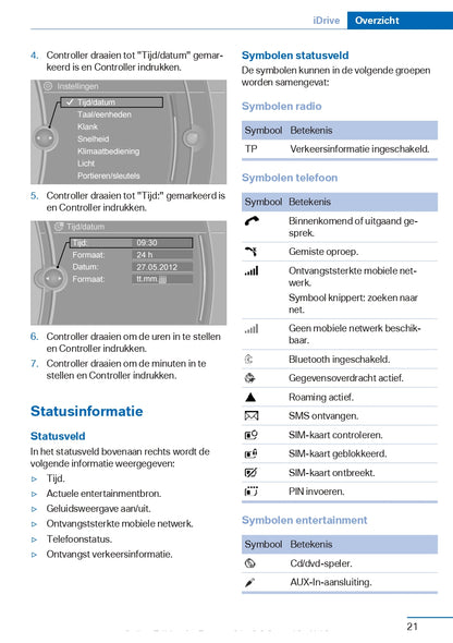 2016-2017 BMW 2 Series Gran Tourer Owner's Manual | Dutch