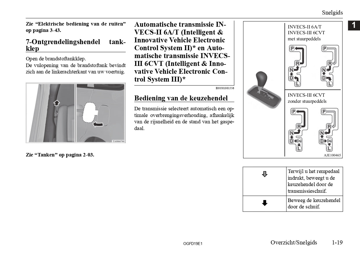 2018 Mitsubishi Outlander Owner's Manual | Dutch