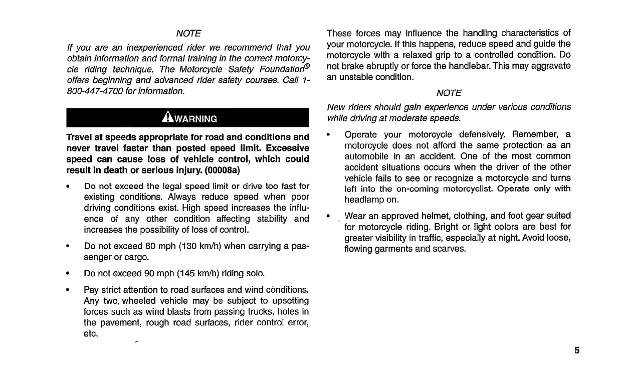 2004 Harley-Davidson Touring Owner's Manual | English