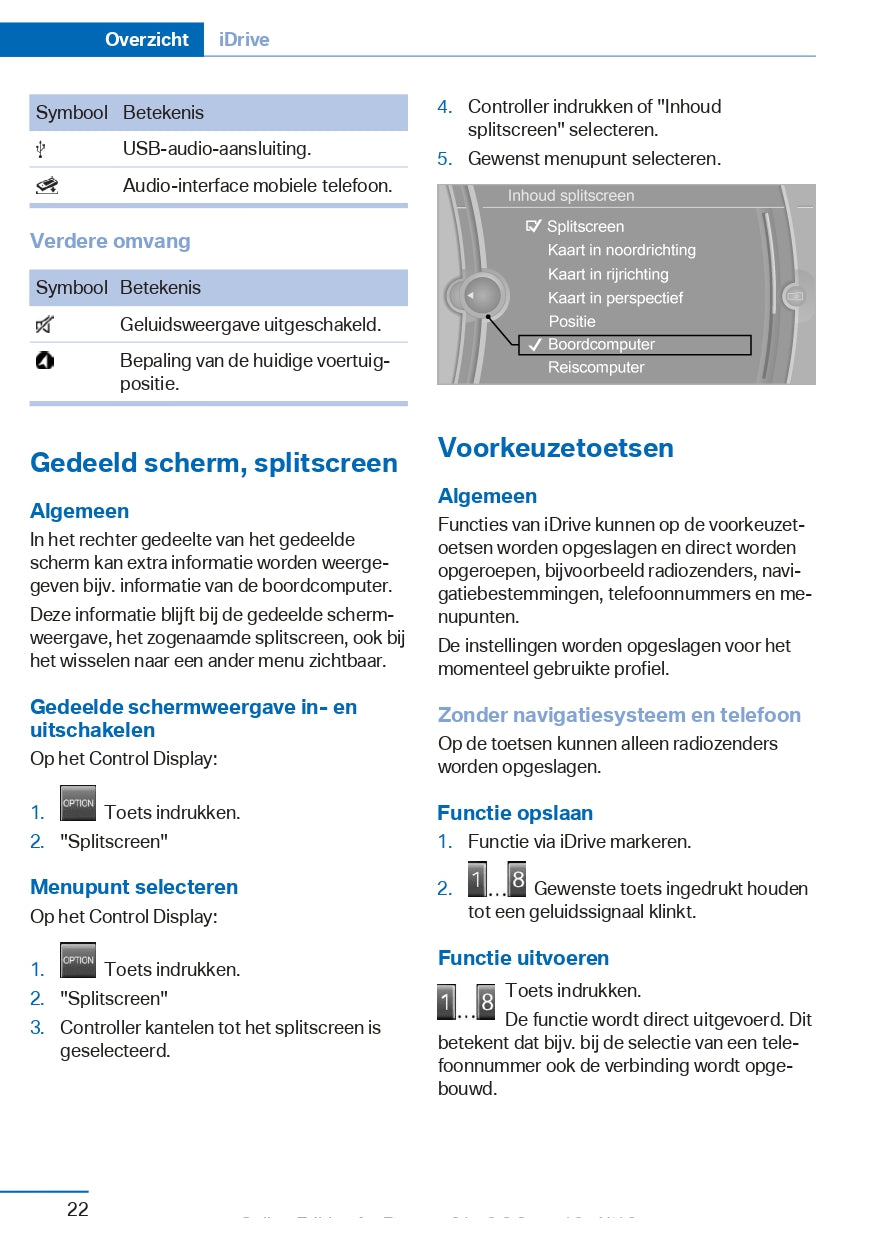 2016-2017 BMW 2 Series Gran Tourer Owner's Manual | Dutch