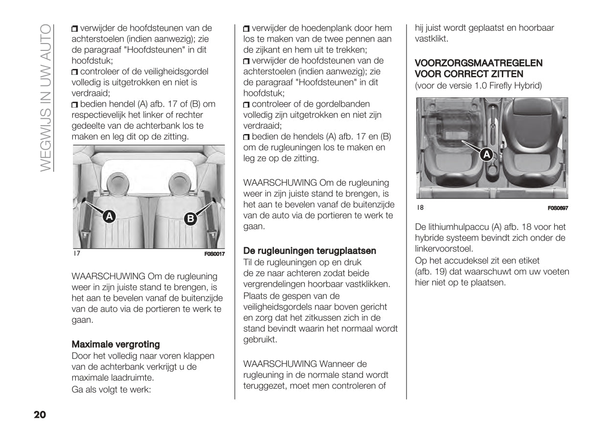 2023 Fiat 500/500C Owner's Manual | Dutch