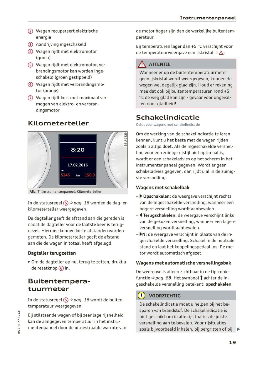 2019 Audi A3 Owner's Manual | Dutch