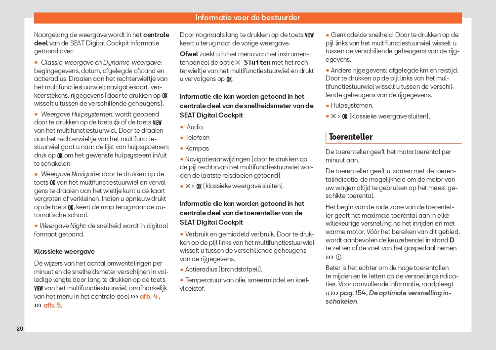 2023-2024 Seat Leon/Leon Sportstourer Owner's Manual | Dutch