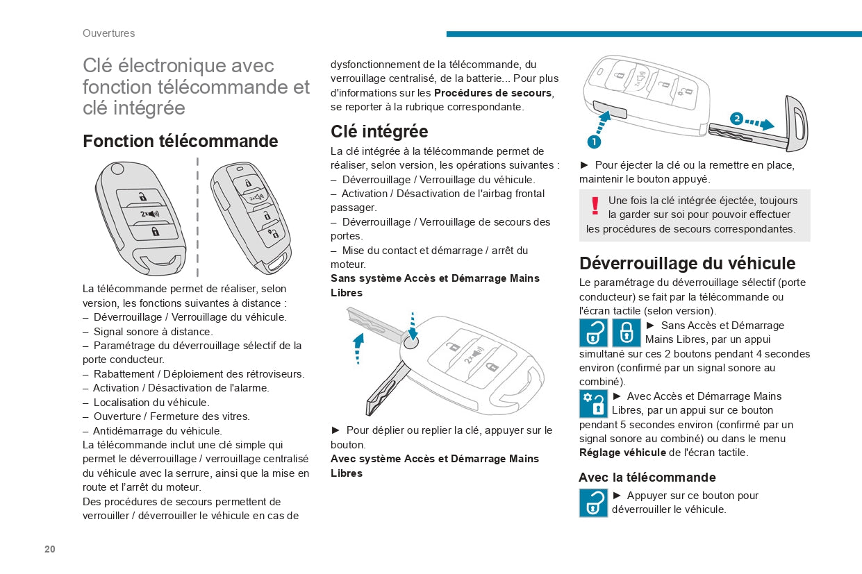 2022-2024 Peugeot Landtrek Owner's Manual | French