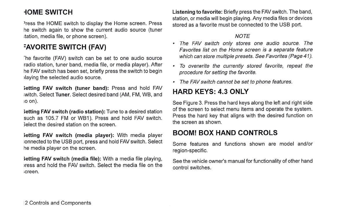 2019 Harley-Davidson Boom Box 4.3 Owner's Manual | English