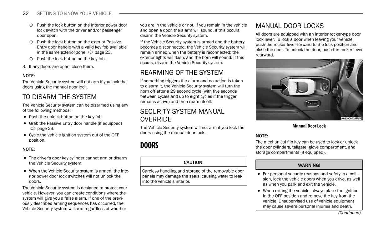 2023 Jeep Gladiator Owner's Manual | English