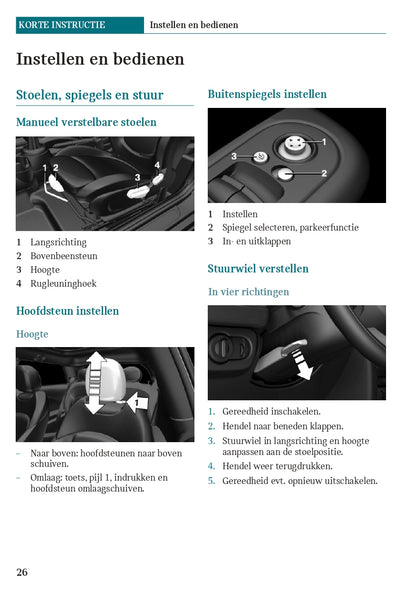 2020 Mini Cooper SE Owner's Manual | Dutch