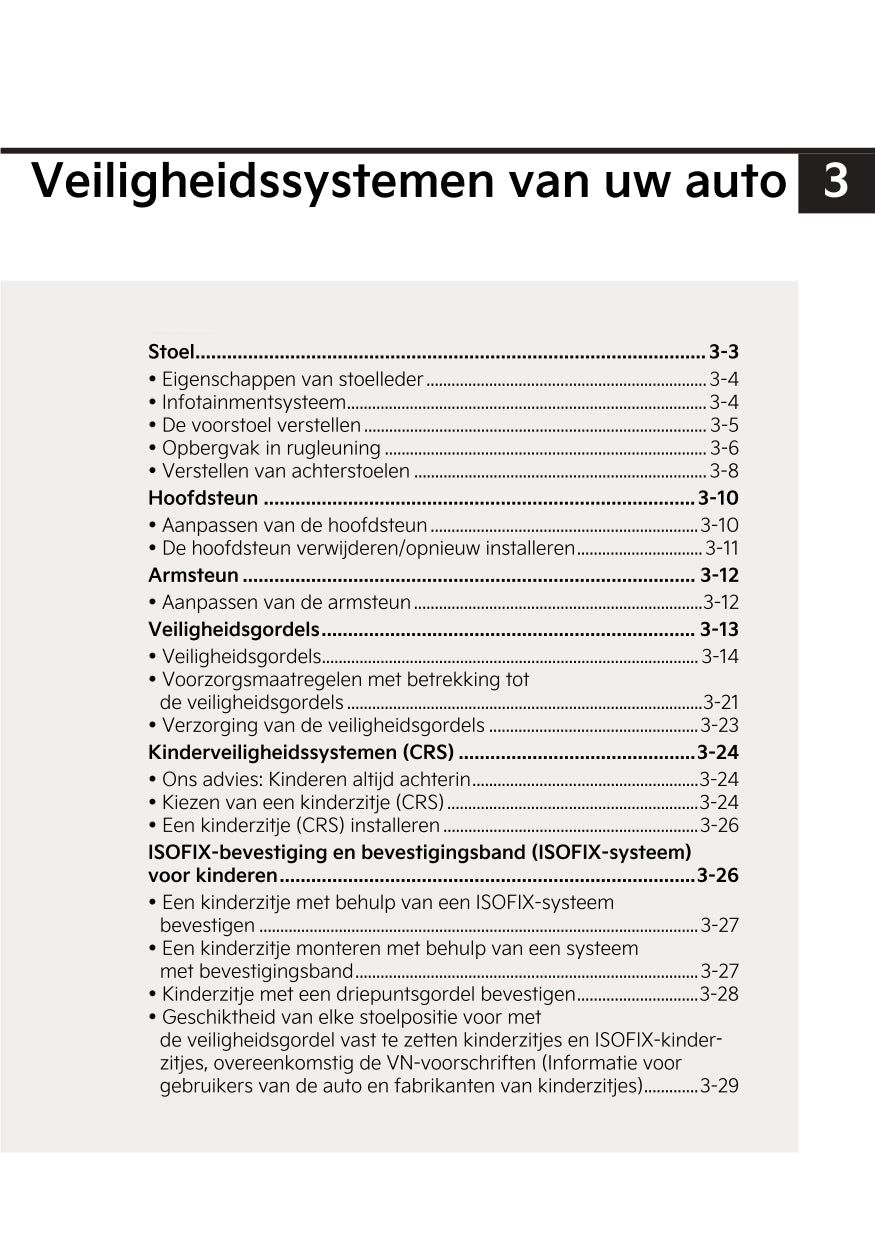 2022-2023 Kia Sportage/Sportage 5 Owner's Manual | Dutch