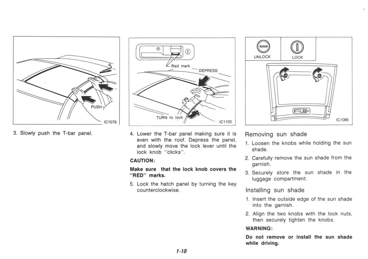 1991 Nissan 300ZX Owner's Manual | English