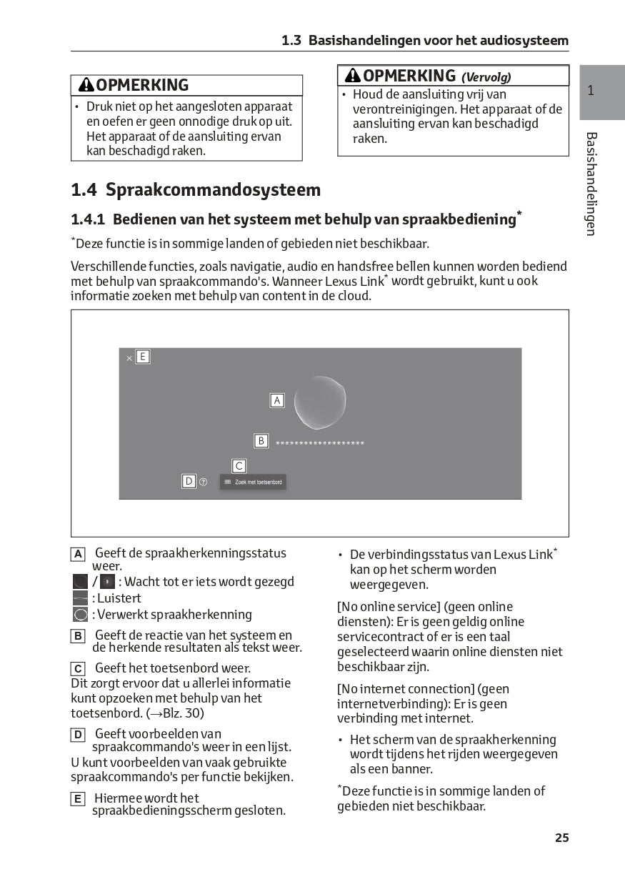 2018-2023 Lexus ES 300h Infotainment Manual | Dutch