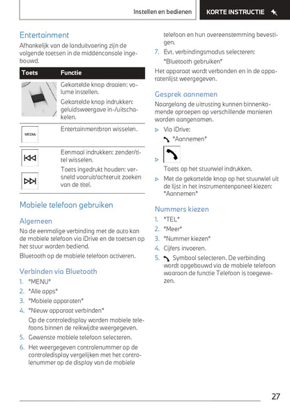 2022 BMW 2 Series Active Tourer Owner's Manual | Dutch