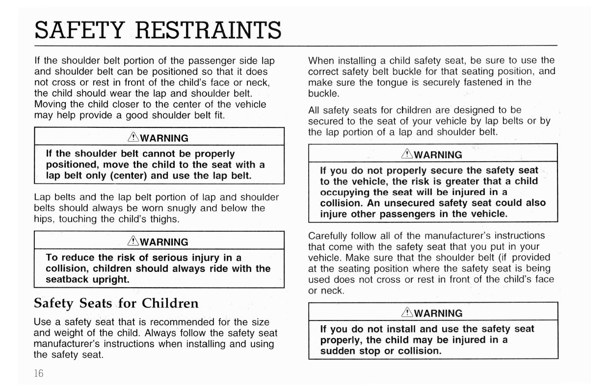 1996 Ford L-Series Owner's Manual | English