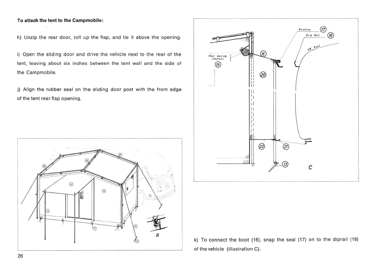 1978 Volkswagen Campmobile Owner's Manual | English