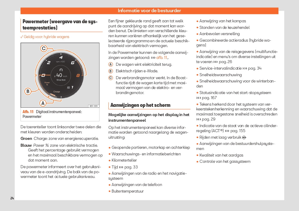 2023 Seat Leon/Leon Sportstourer Owner's Manual | Dutch