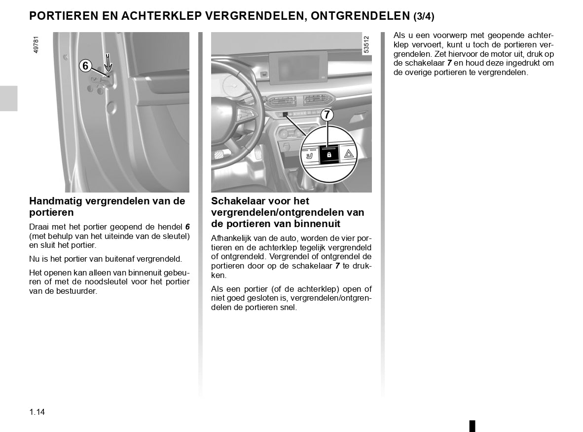 2020-2022 Dacia Sandero/Sandero Stepway Owner's Manual | Dutch