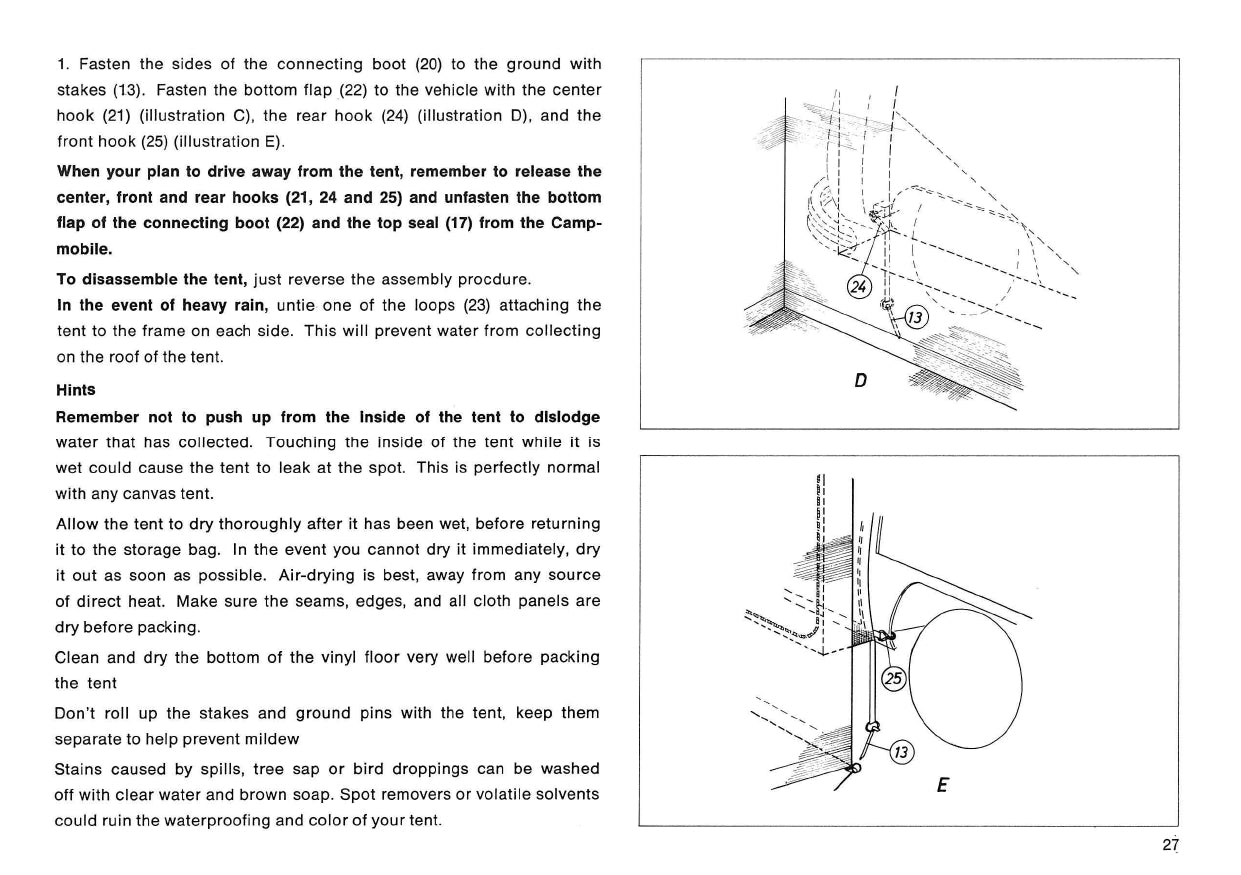 1978 Volkswagen Campmobile Owner's Manual | English