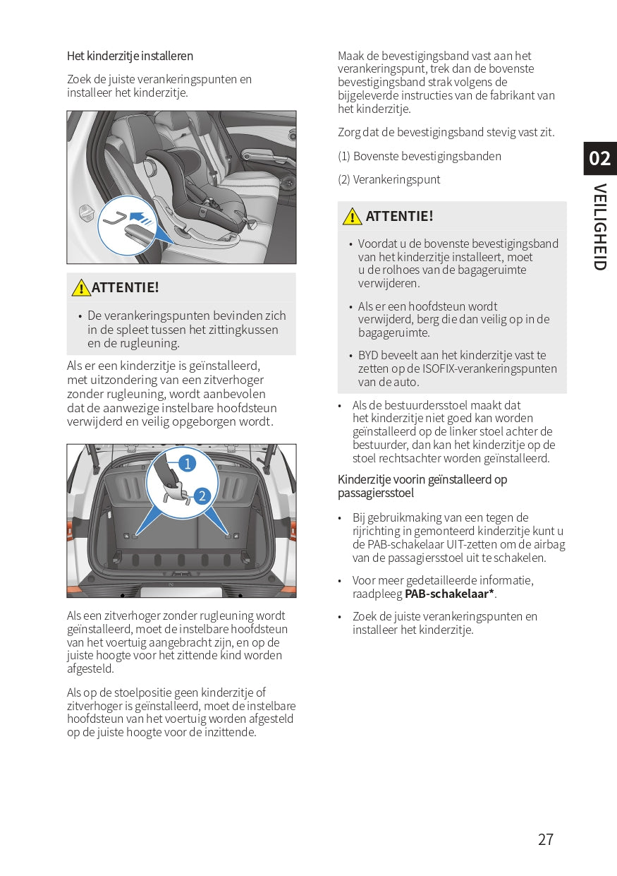 2022-2023 BYD Atto 3 Manuel du propriétaire | Néerlandais