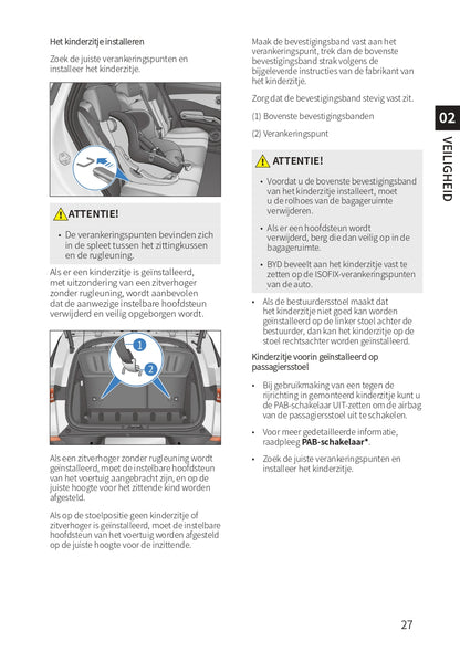 2022-2023 BYD Atto 3 Manuel du propriétaire | Néerlandais