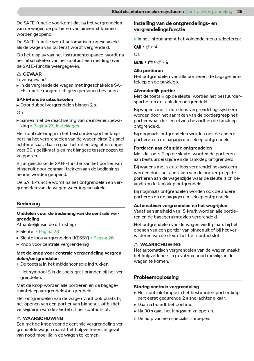 2020-2021 Skoda Karoq Owner's Manual | Dutch