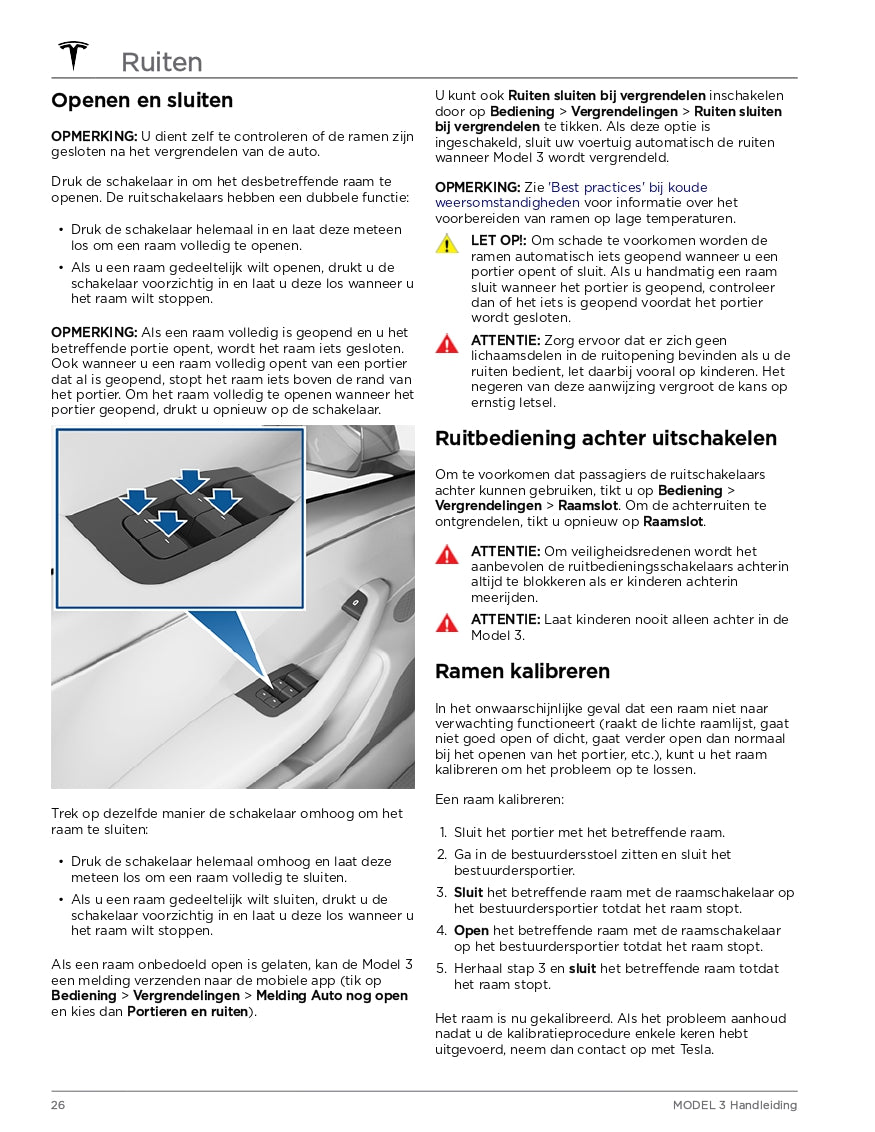 2024 Tesla Model 3 Owner's Manual | Dutch