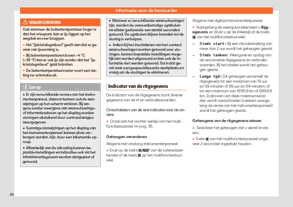 2023 Seat Leon/Leon Sportstourer Owner's Manual | Dutch