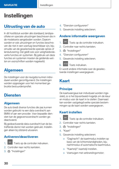 2021-2023 BMW iX3 Infotainment Manual | Dutch