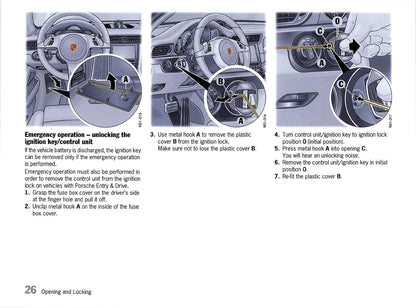 2012 Porsche 911 Carrera Owner's Manual | English