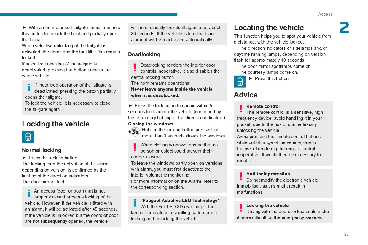 2023-2024 Peugeot 508/508SW Owner's Manual | English