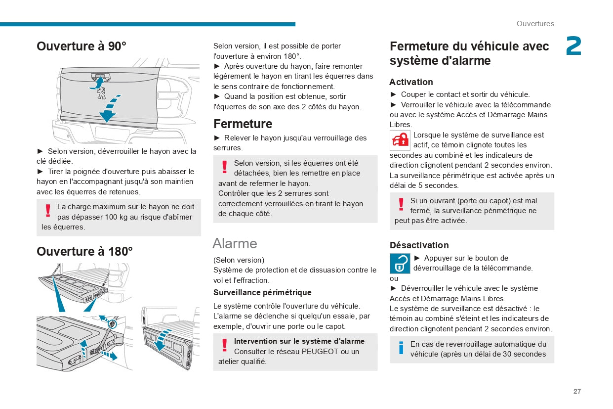 2022-2024 Peugeot Landtrek Owner's Manual | French