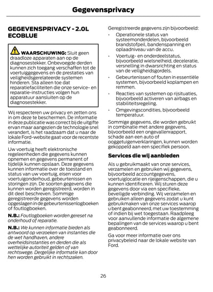 2022-2023 Ford Transit Owner's Manual | Dutch