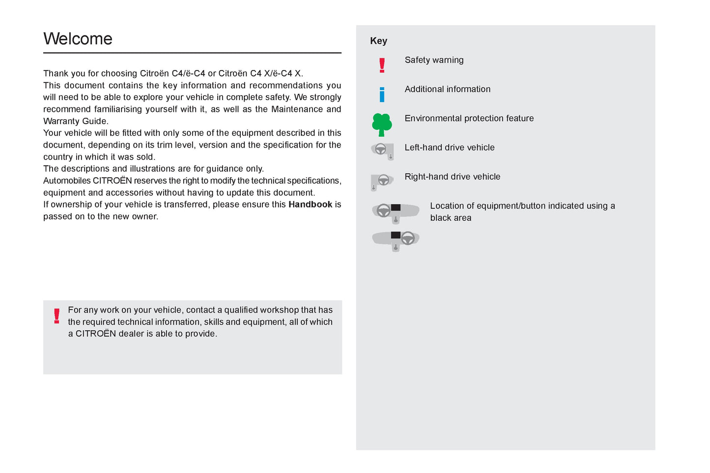 2022-2024 Citroën C4/C4X Owner's Manual | English