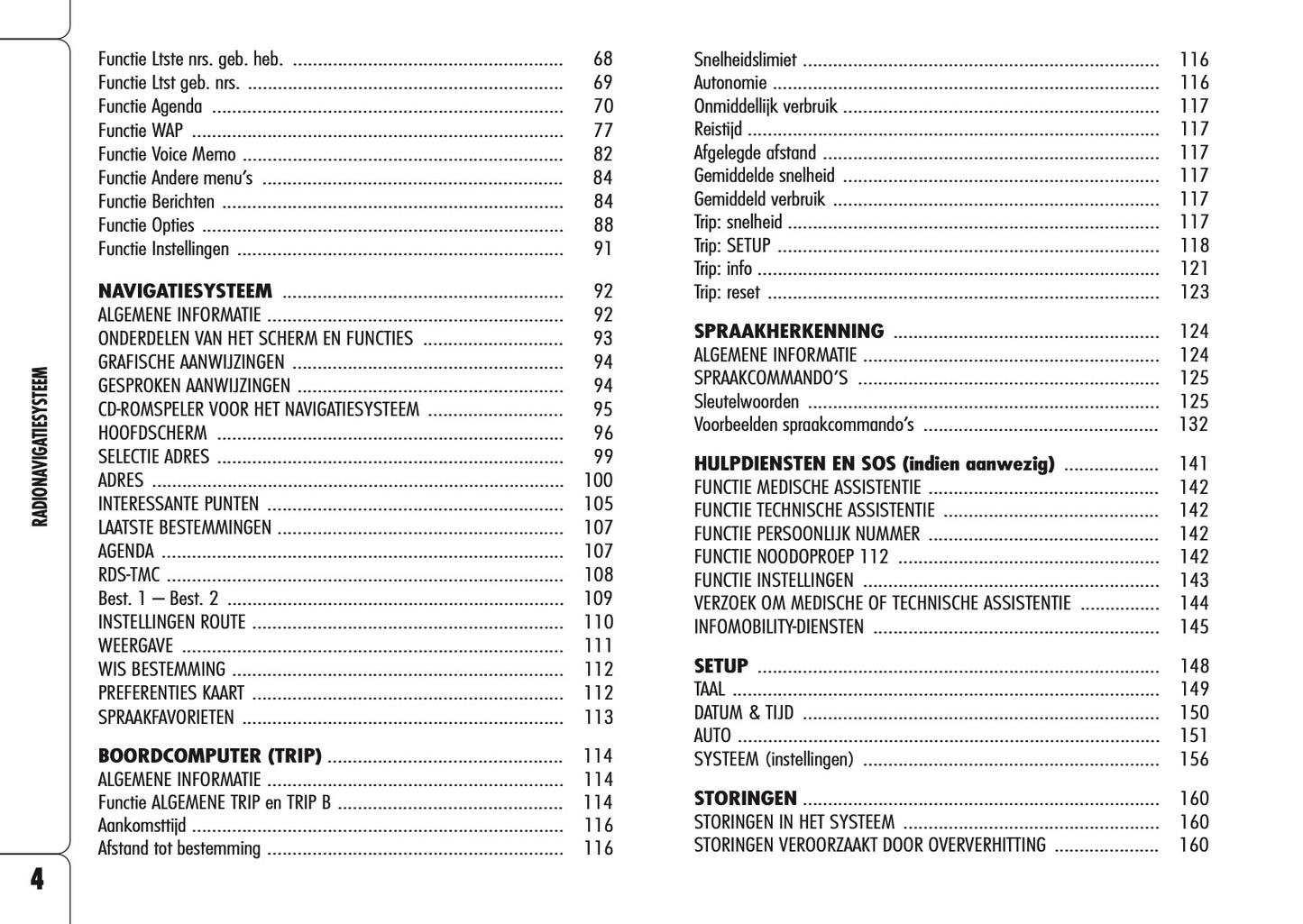 Alfa Romeo Spider Radionavigatiesysteem Handleiding 2009