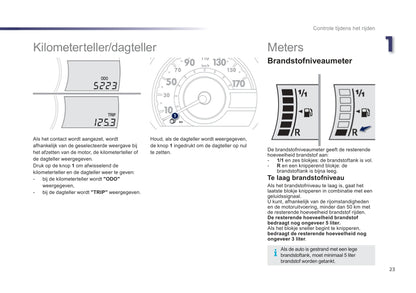 2012-2014 Peugeot 107 Owner's Manual | Dutch