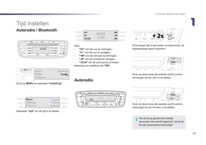 2012-2014 Peugeot 107 Owner's Manual | Dutch