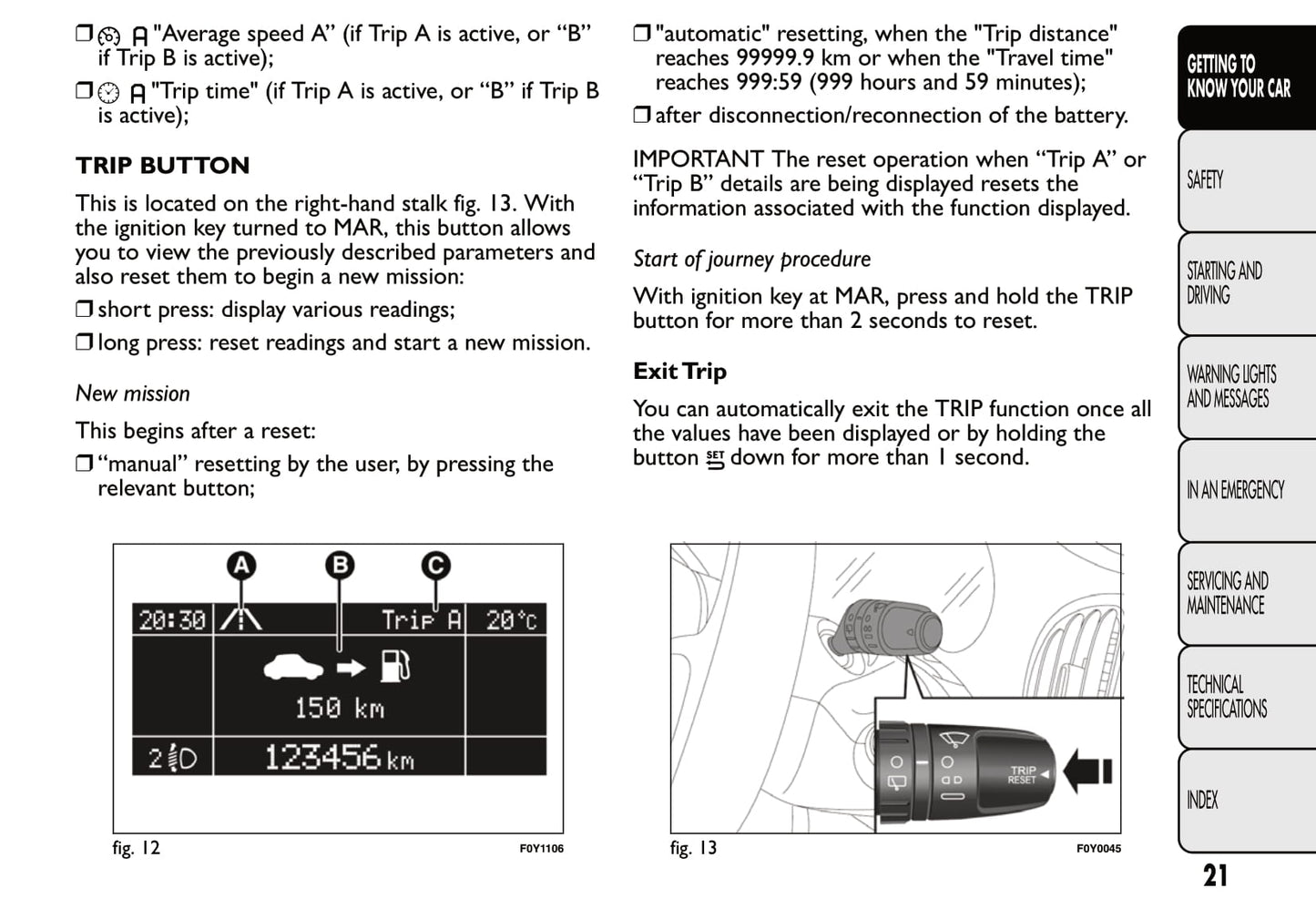 2013-2014 Fiat 500L Owner's Manual | English