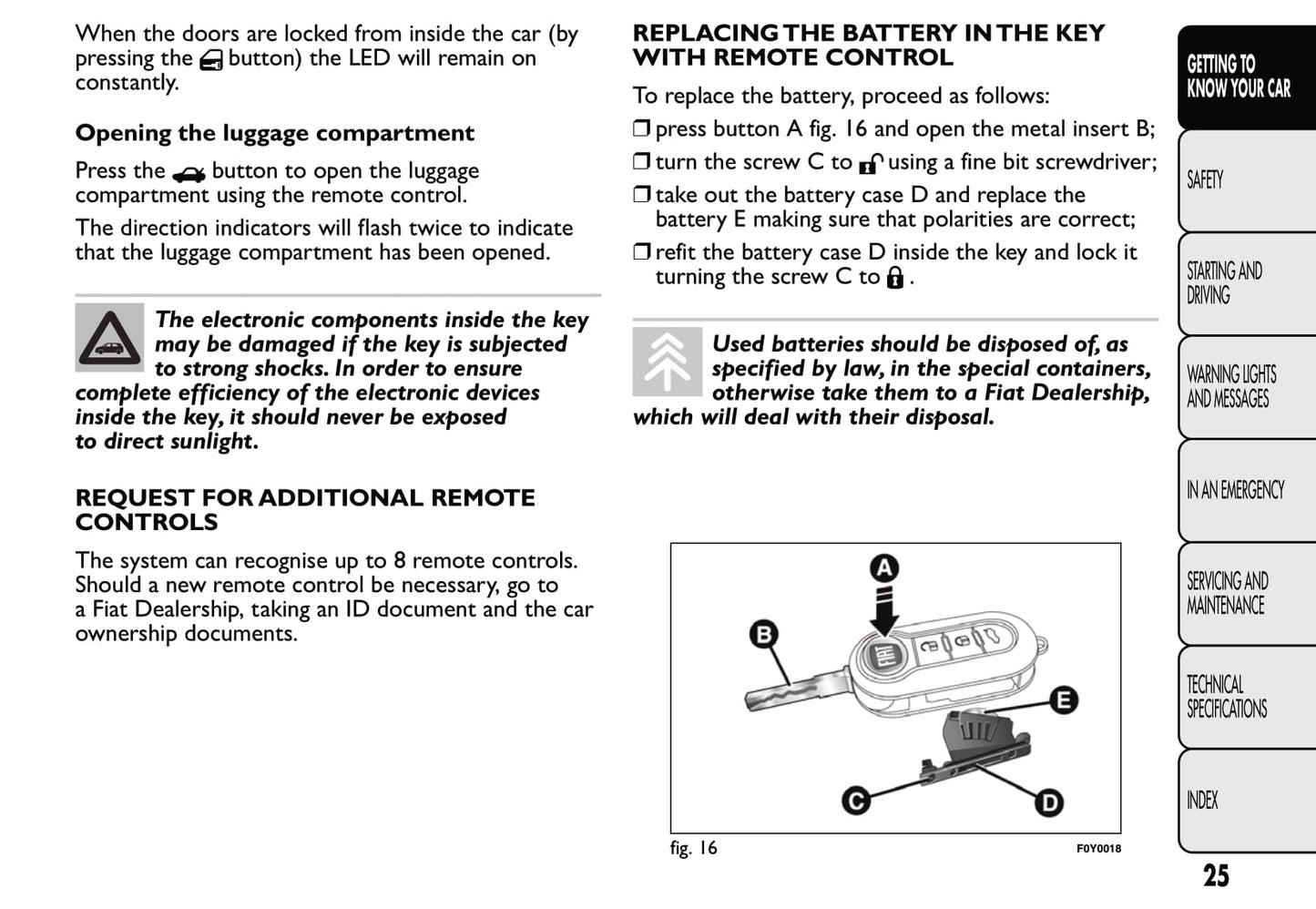 2013-2014 Fiat 500L Owner's Manual | English