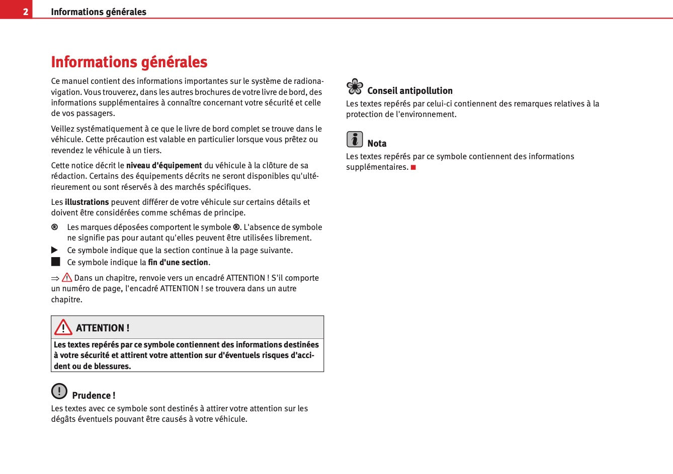 Seat Media System 2.0 Guide d’instructions